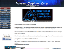 Tablet Screenshot of cwcustomcues.com